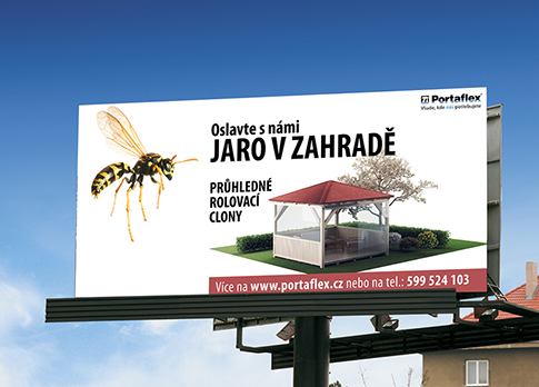 Reklamní kampaň pro Lamelové clony, Portaflex - reklamní agentura Atelier 8